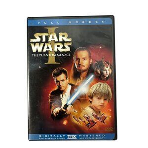 Star Wars Episode I The Phantom Menace Full Screen DVD 1999 PG Lucasfilm THX